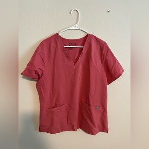 FIGS Casma scrub top in Mauve